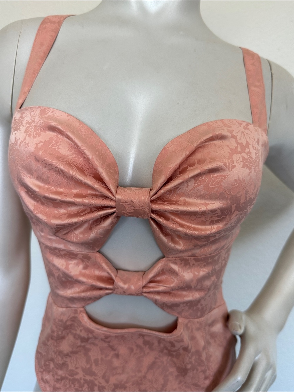 Intimately by Free People Satin Bow Cutout bodysuit - Picture 5 of 9